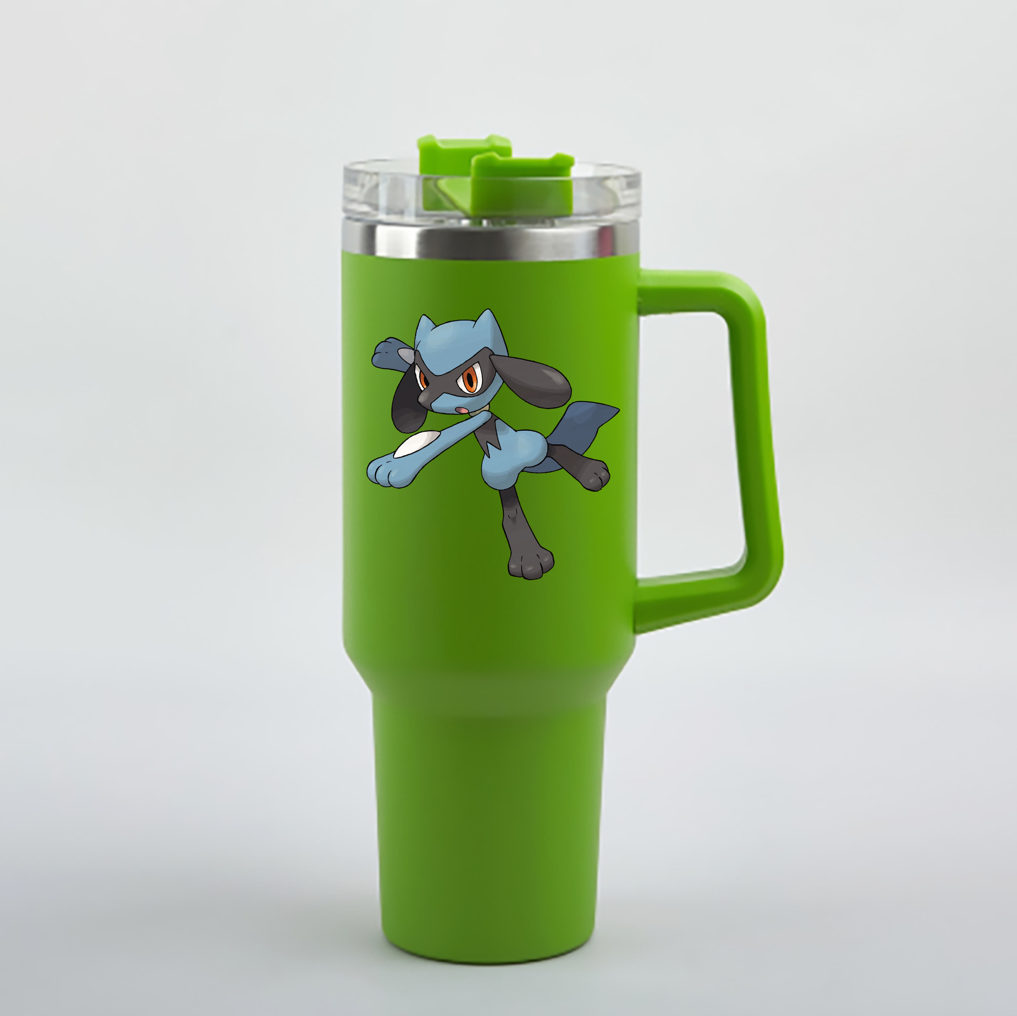 （画像用） ポケットモンスター Pokémon 1200mL車用タンブラー - クリスタルステッカー（プラスチックストロー付き）
